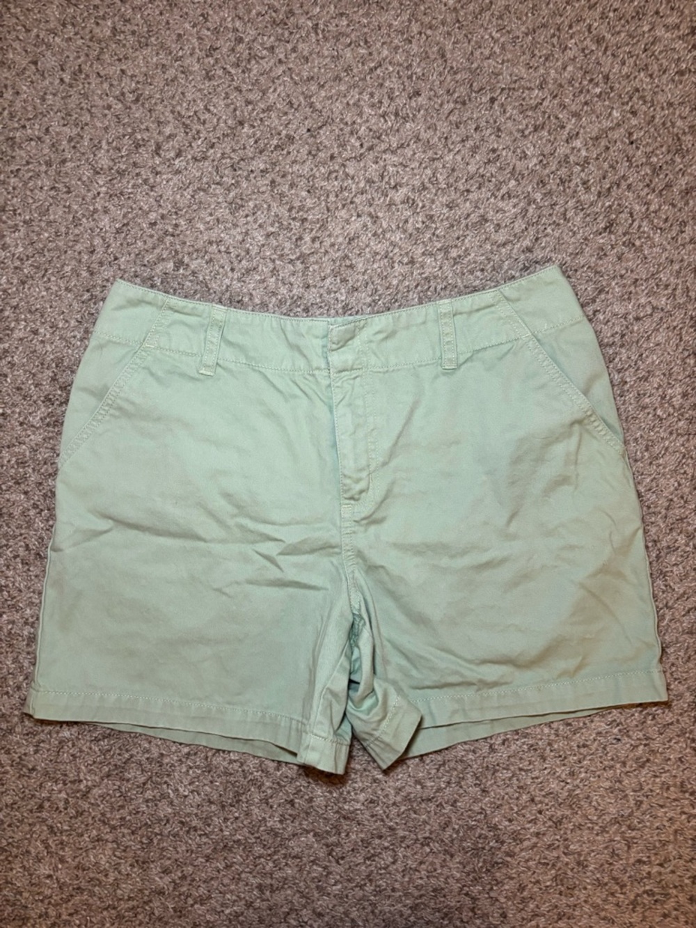 Vintage Sonoma Women's Cotton Chino Shorts - Mint Green